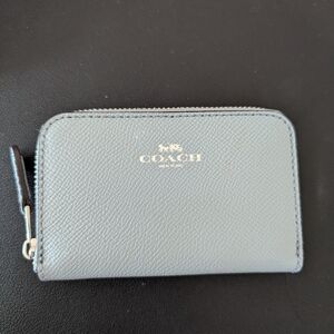 Coach Blue Leather card holder
